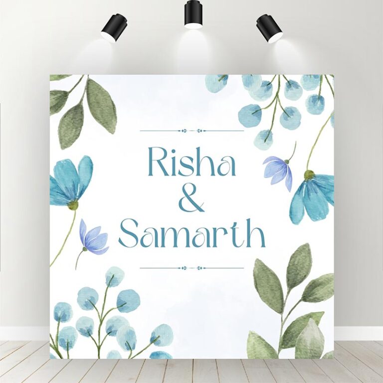 Green-Blue-Watercolor-Wedding-Engagement-Backdrop