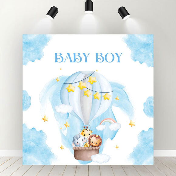 Air-Balloon-Theme-Baby-Boy-Welcome-Backdrop