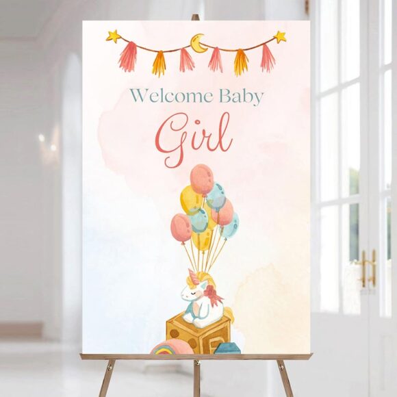 Baby-Girl-Welcome-board