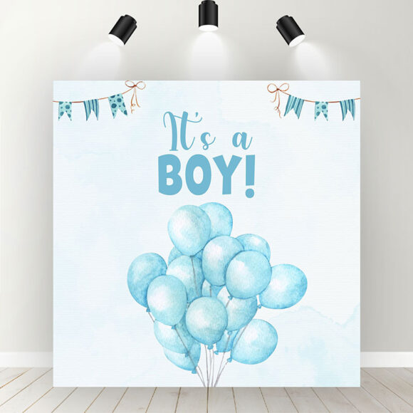 Blue-Balloon-Baby-Boy-welcome-Backdrop