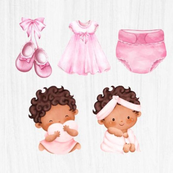 Welcome-Watercolor-Baby-Girl-Cutouts