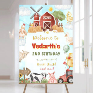 Farmland Theme Welcome board